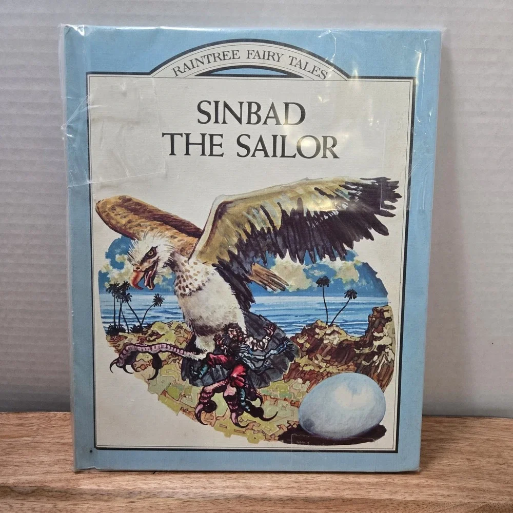 VTG The Story of Sinbad‎ the Sailor Kids Book Illustrated Hardcover 1980